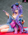 Neptunia x SENRAN KAGURA: Ninja Wars Neptune Purple Heart Kimono 1/7 Scale Figure (Licensed) - KADOKAWA [In-Stock]