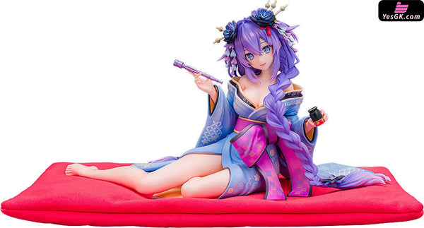 Neptunia x SENRAN KAGURA: Ninja Wars Neptune Purple Heart Kimono 1/7 Scale Figure (Licensed) - KADOKAWA [In-Stock]