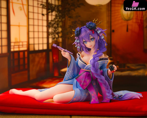 Neptunia x SENRAN KAGURA: Ninja Wars Neptune Purple Heart Kimono 1/7 Scale Figure (Licensed) - KADOKAWA [In-Stock]