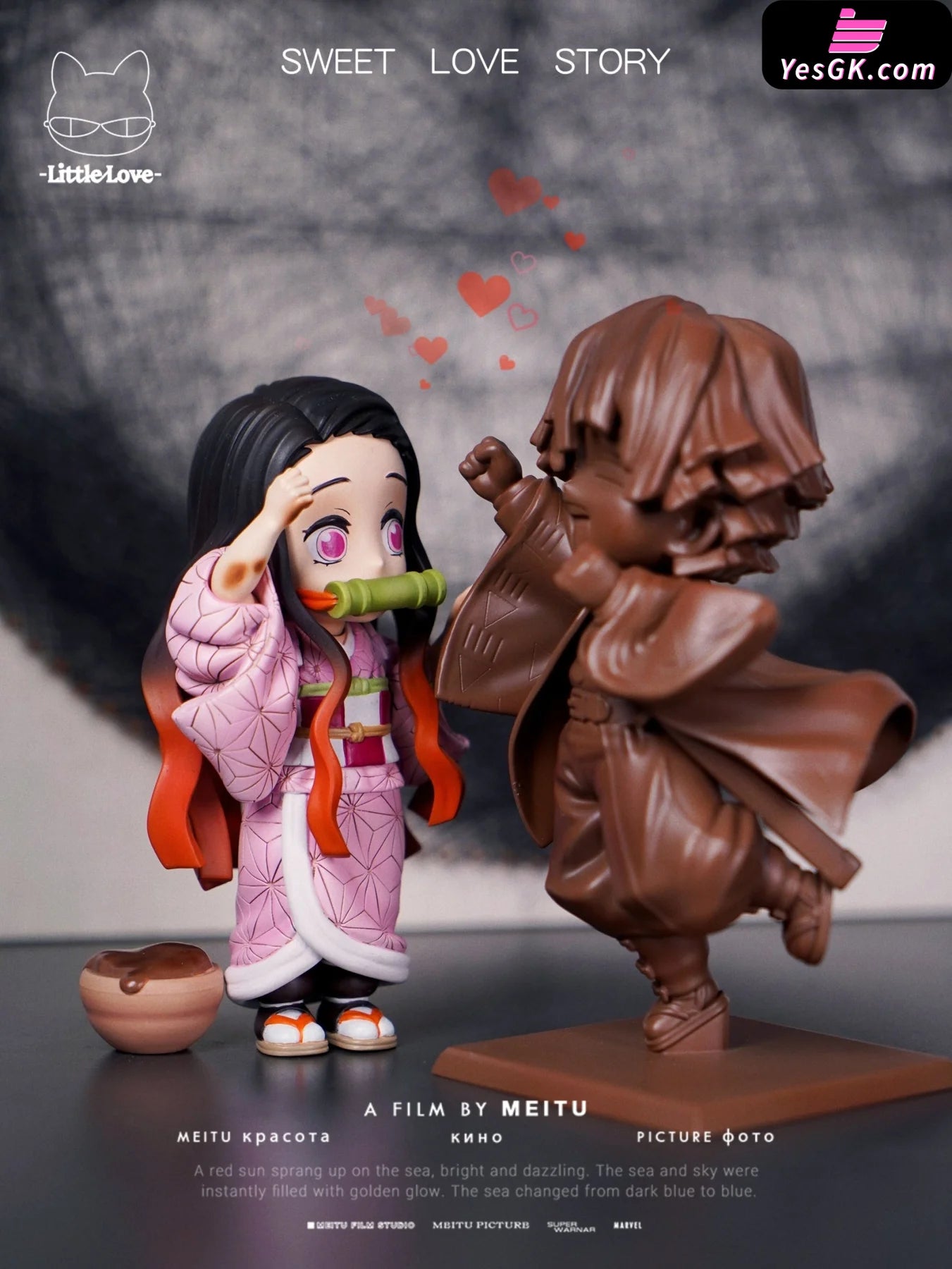 Nezuko And Chocolate Zenitsu Resin Statue - Little Love Studio [Pre-Order]
