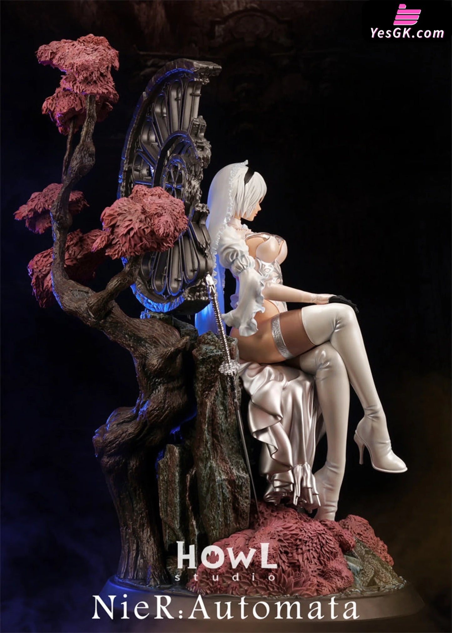 Nier Auromata 2B In Wedding Dress Resin Statue - Howl Studio [Pre-Order Closed] Nier:automata