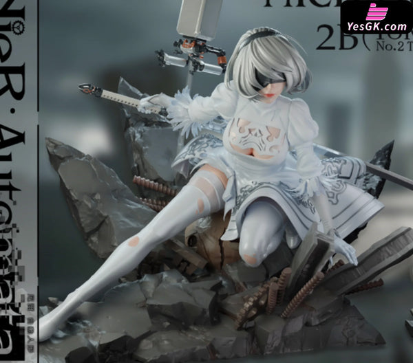 NieR: Automata 2B PVC Figure - CROW Studio [Pre-Order] Deposit / D White Skirt Version NieR:Automata