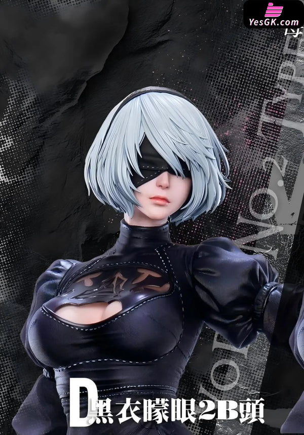 NieR:Automata 2B Outfit Change Time 1/4 GK Statue - Gifted Creation Studio [Pre-Order Closed] - Full Payment / D: Black