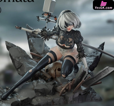 NieR: Automata 2B PVC Figure - CROW Studio [Pre-Order] Deposit / A Black Damage Version NieR:Automata