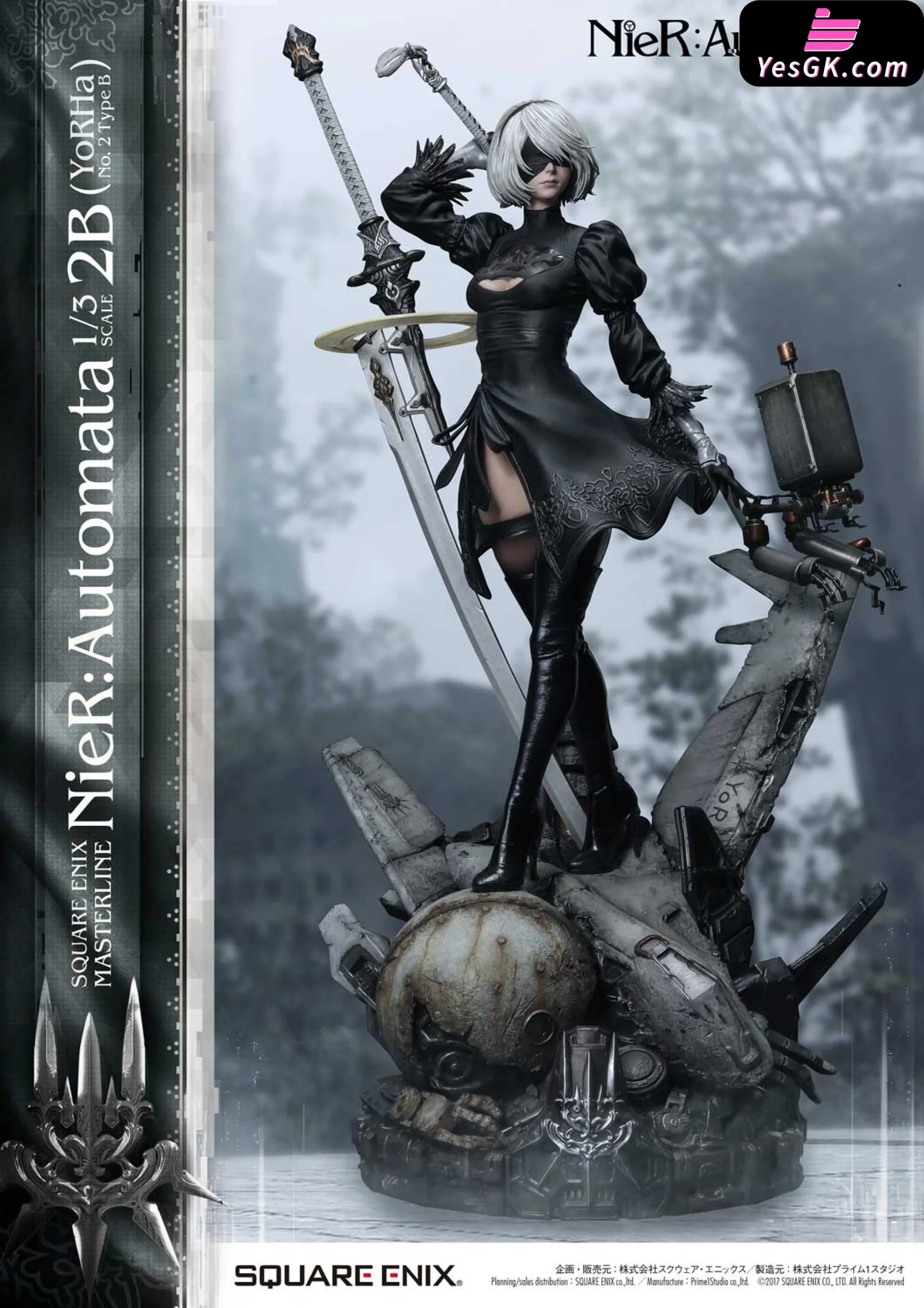 Nier: Automata 2B Yorha No. 2 Type B (Licensed) Statue - Prime 1 Studi –  YesGK