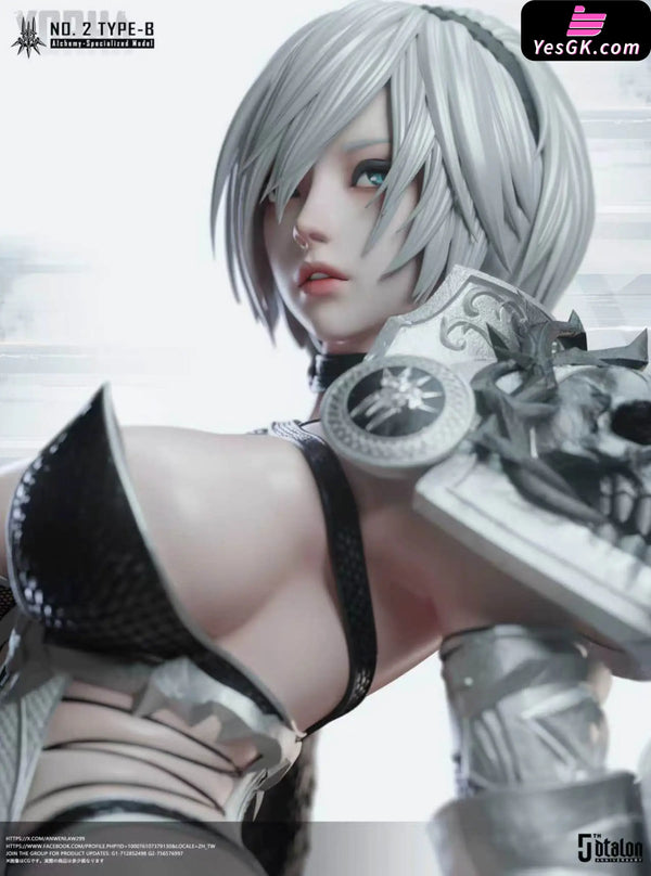 NieR Automata YoRHa No.2 Type B Alchemy-Specialized Gear Statue - Dtalon Studio