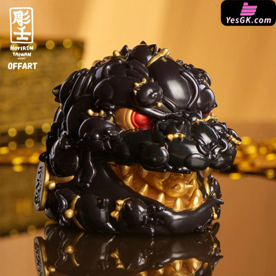 OFFART X Horiren Red Flame Hundred Cats Mini - Black Gold Bust (Licensed) Statue - OFFART & A Ren Studio [Pre-Order]