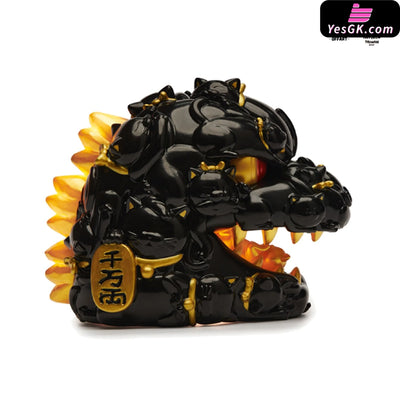 OFFART X Horiren Red Flame Hundred Cats Mini - Black Gold Bust (Licensed) Statue - OFFART & A Ren Studio [Pre-Order]