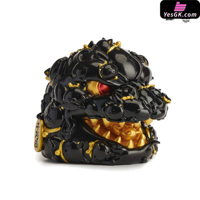 OFFART X Horiren Red Flame Hundred Cats Mini - Black Gold Bust (Licensed) Statue - OFFART & A Ren Studio [Pre-Order]