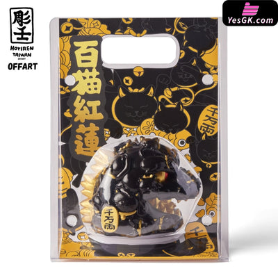 OFFART X Horiren Red Flame Hundred Cats Mini - Black Gold Bust (Licensed) Statue - OFFART & A Ren Studio [Pre-Order]