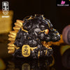 OFFART X Horiren Red Flame Hundred Cats Mini - Black Gold Bust (Licensed) Statue - OFFART & A Ren Studio [Pre-Order]
