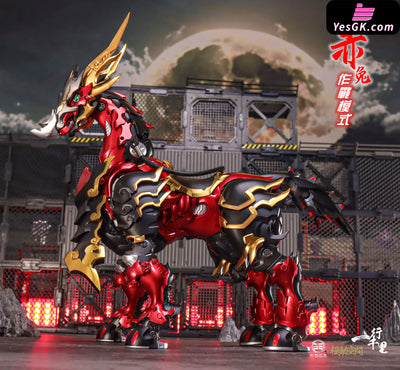 One Line Thousand Miles Series: Red Hare Transformable Coated Alloy Finished Toy Statue - Mo Dong