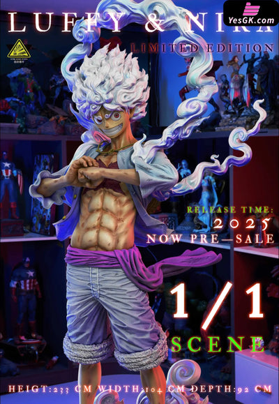 One Piece 1/1 & 1/2 Nikka Luffy 2.0 GK Statue - Super Bomb Studio [Pre-Order] One Piece