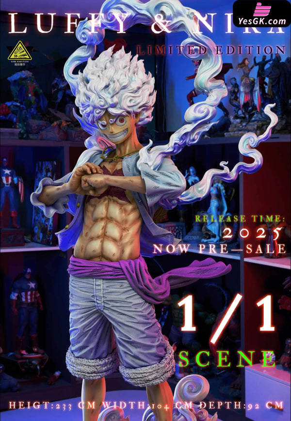 One Piece 1/1 & 1/2 Nikka Luffy 2.0 GK Statue - Super Bomb Studio [Pre-Order] One Piece