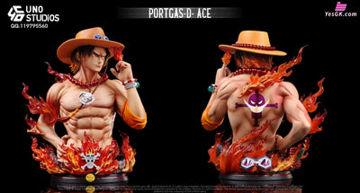 One Piece 1/4 Portgas D. Ace Bust GK Statue - UNO Studio [Pre-Order] One Piece