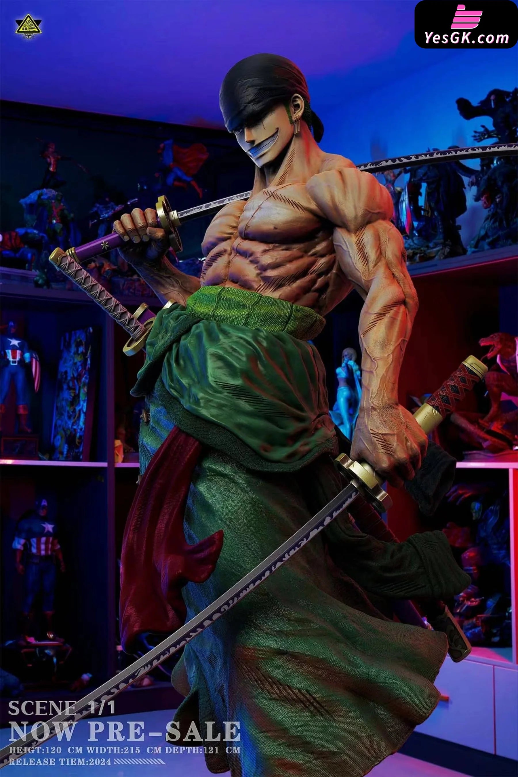 One Piece 1/1 Zoro Staue Resin Statue - Super Bomb Studio [Pre-Order]