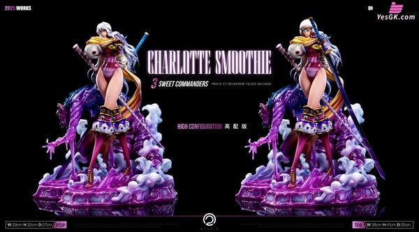 One Piece 2nd batch of the three generals of the Big Mom Pirates Minister of Juice Charlotte Smoothie GK Statue - C2