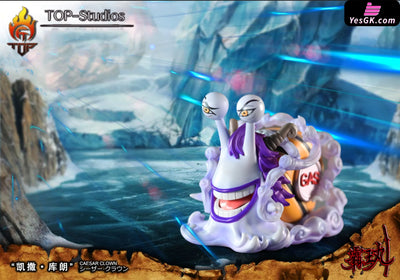 One Piece Ace Fire Tornado and Prison Completion Plan Caesar GK Statue - TOP Studio [In-Stock] - One Piece