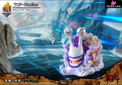 One Piece Ace Fire Tornado and Prison Completion Plan Caesar GK Statue - TOP Studio [In-Stock] - One Piece