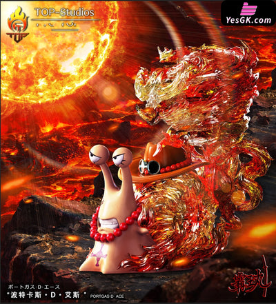 One Piece Ace Fire Tornado and Prison Completion Plan Caesar GK Statue - TOP Studio [In-Stock] - Full Payment / Ace
