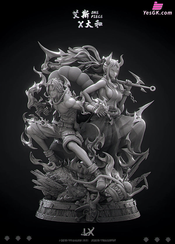 One Piece Ace & Yamato 1/5 GK Statue - LX Studio [In-Stock] - Full Payment - One Piece