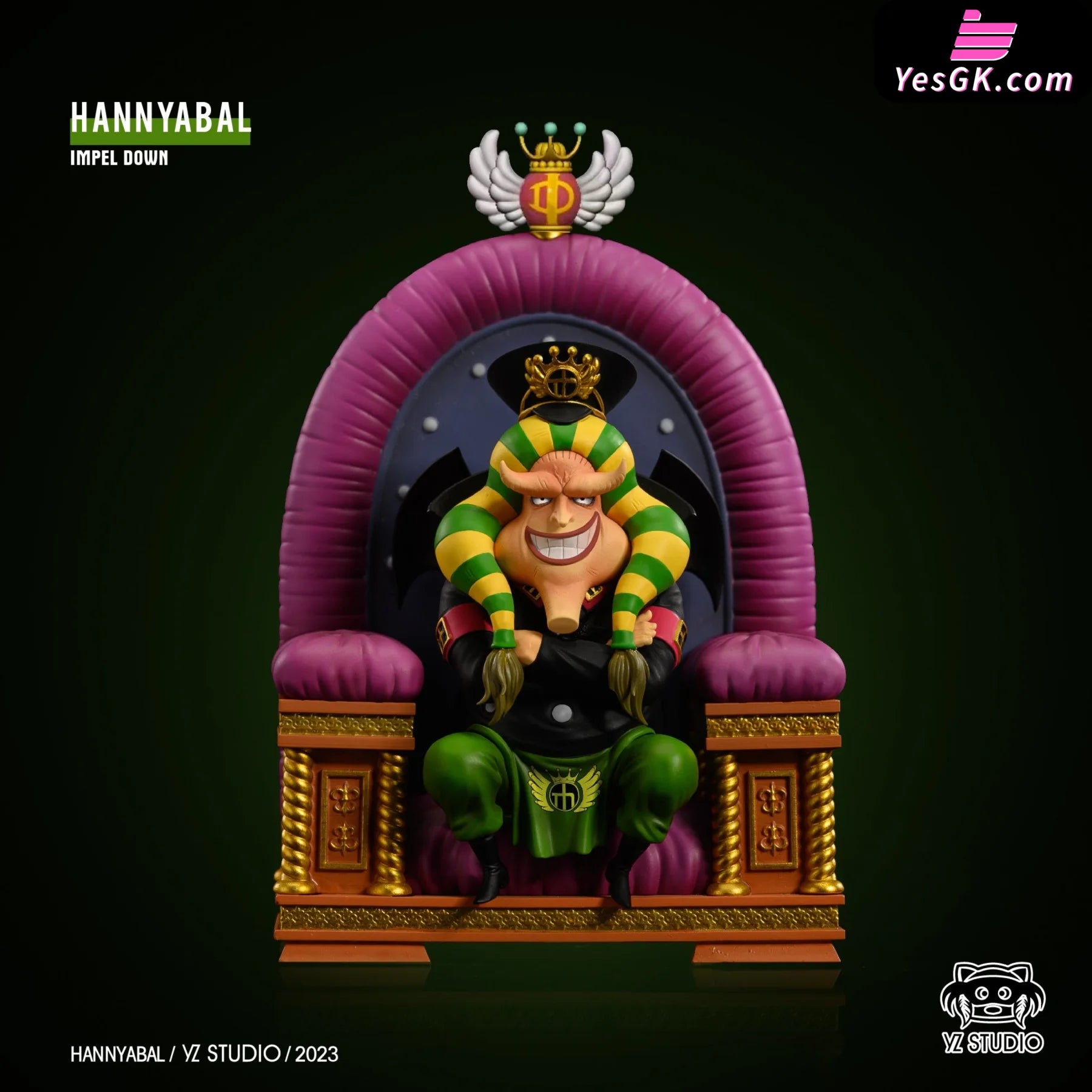 One Piece Advance City Prison Series #10 Warden Seated Hannyabal Statue - Yz Studio [Pre-Order]