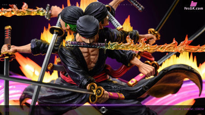 One Piece Asura Draw Sword Dance of the Dead Zoro of the Demon Aura Nine Sword Style GK Statue - Reset Studio