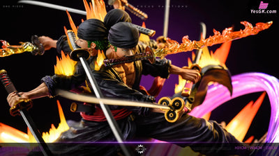 One Piece Asura Draw Sword Dance of the Dead Zoro of the Demon Aura Nine Sword Style GK Statue - Reset Studio