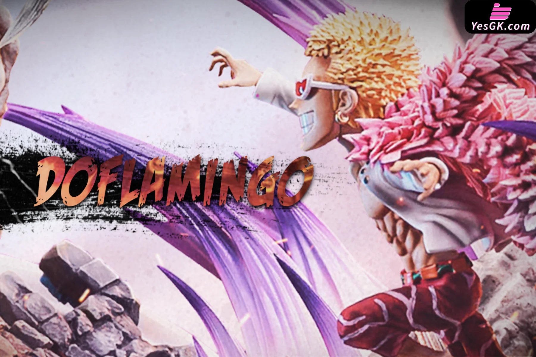 One Piece Battle Series Monkey D. Luffy Vs Awakening Donquixote Doflamingo Statue - G5 Studio