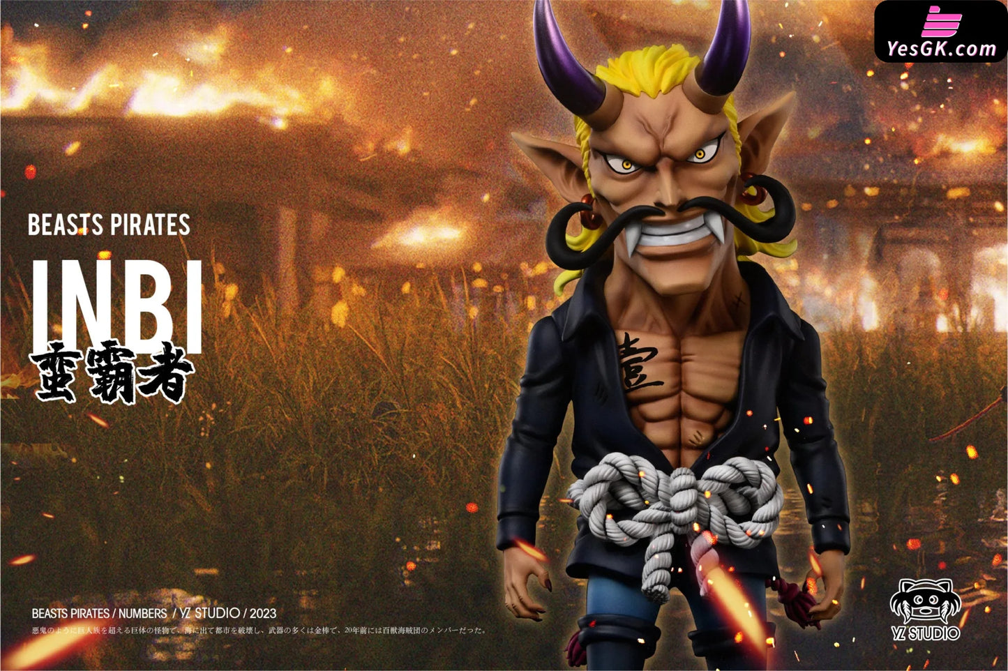 One Piece Beasts Pirates Inbi Statue - Yz Studio [Pre-Order] Deposit