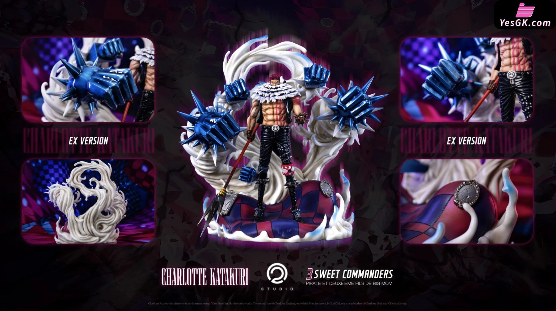 One Piece Big Mom Pirates 1St Katakuri Resin Statue - C2 Studio [Pre-Order] Deposit / L Deluxe