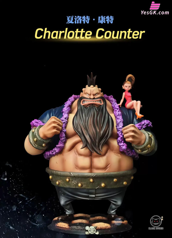 One Piece Big Mom Pirates Charlotte Counter & Charlotte Mondee GK Statue - Black Studio [Pre-Order] - One Piece