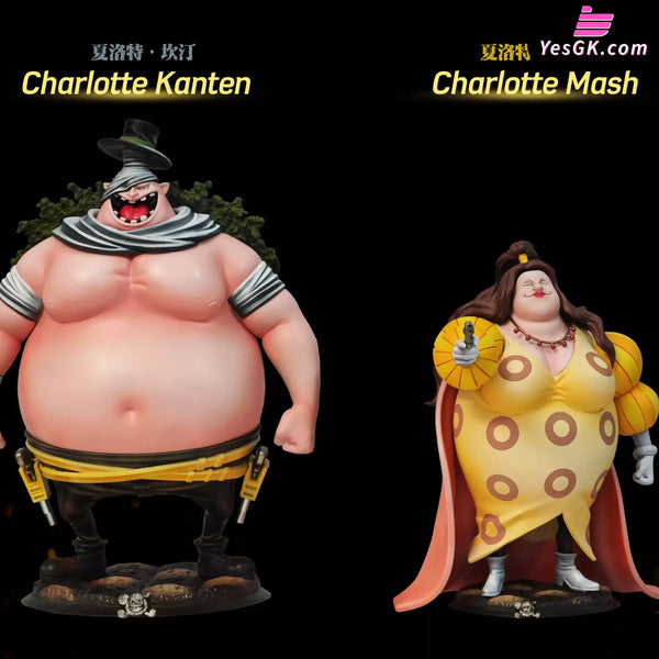 One Piece Big Mom Pirates Charlotte Kanten & Charlotte Mash GK Statue - Black Studio [Pre-Order] - One Piece