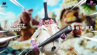 One Piece Big Mom Pirates Series Brownie & Bavarois pop GK Statue Black Studio [Pre Order] One Piece