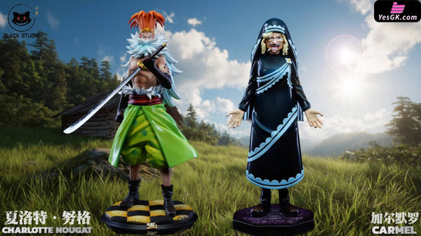 One Piece Big Mom Pirates Series Nougat & Carmel pop GK Statue - Black Studio [Pre-Order] - One Piece