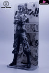 One Piece Black And White Manga Color Matching Bloody Roronoa Zoro Resin Statue - Xoxo Studio