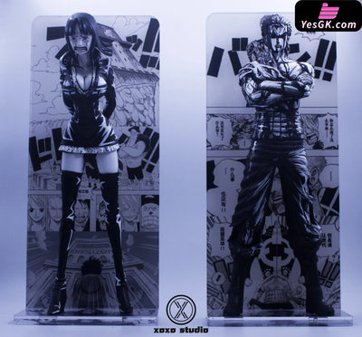 One Piece Black And White Manga Color Matching Bloody Roronoa Zoro Resin Statue - Xoxo Studio
