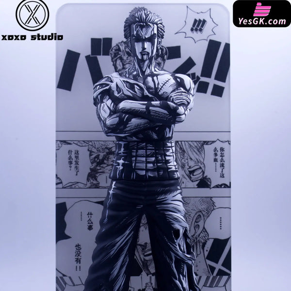 One Piece Black And White Manga Color Matching Bloody Roronoa Zoro Resin Statue - Xoxo Studio