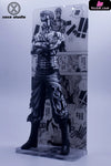One Piece Black And White Manga Color Matching Bloody Roronoa Zoro Resin Statue - Xoxo Studio