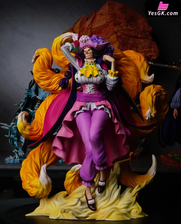One Piece Blackbeard Pirates 7th and 8th Vasco Shot & Catarina Devon GK Statue - DX Studio [In-Stock] One Piece