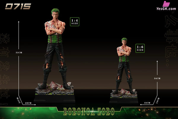 One Piece Bloody Zoro GK Statue - 0715 Studio [Pre-Order] Deposit / 1/4 Scale One Piece