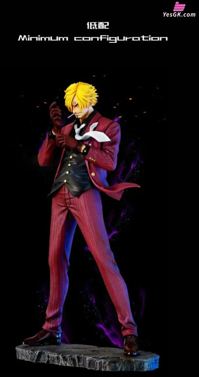 One Piece Blue Flame Sanji Statue - T-H Studio [In-Stock] - Full Payment / Low spec (no special effects) - One Piece