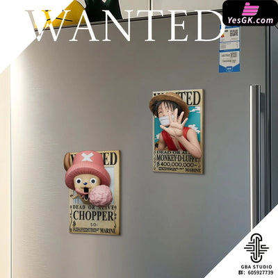 One Piece Bounty Series Monkey D. Luffy & Tony Tony Chopper Photo Frame Fridge Magnet and Relief Painting Peripheral