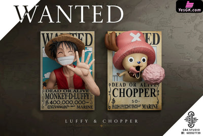 One Piece Bounty Series Monkey D. Luffy & Tony Tony Chopper Photo Frame Fridge Magnet and Relief Painting Peripheral