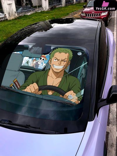 One Piece Car front sunshade Zoro Peripheral - Plover Studio [Pre-Order] One Piece