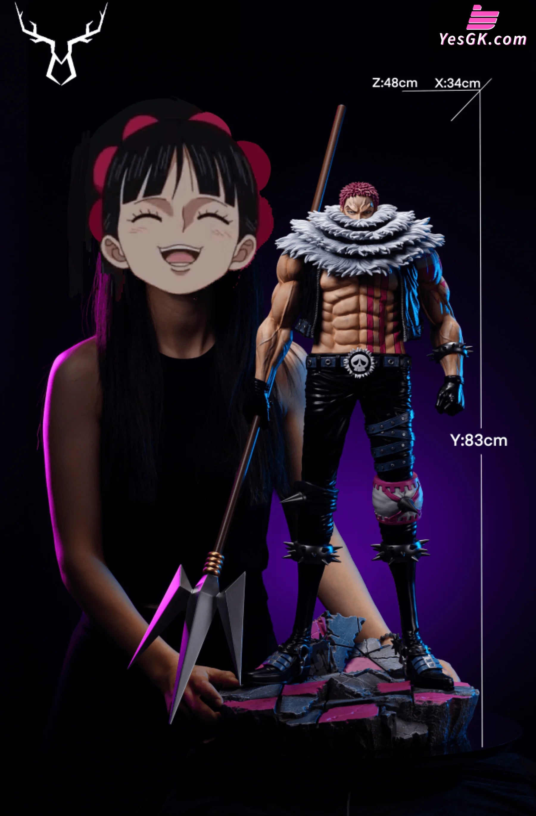 NEIJUAN Studio One Piece Squatting Charlotte Katakuri Statue