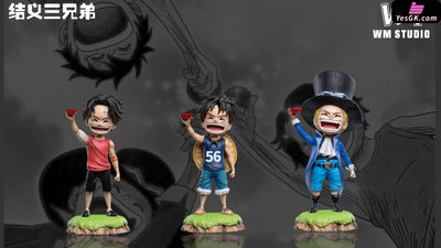 One Piece Childhood Three Brothers Sworn Name Scene Luffy & Ace Sabo Statue - Wm Studio [Pre-Order]