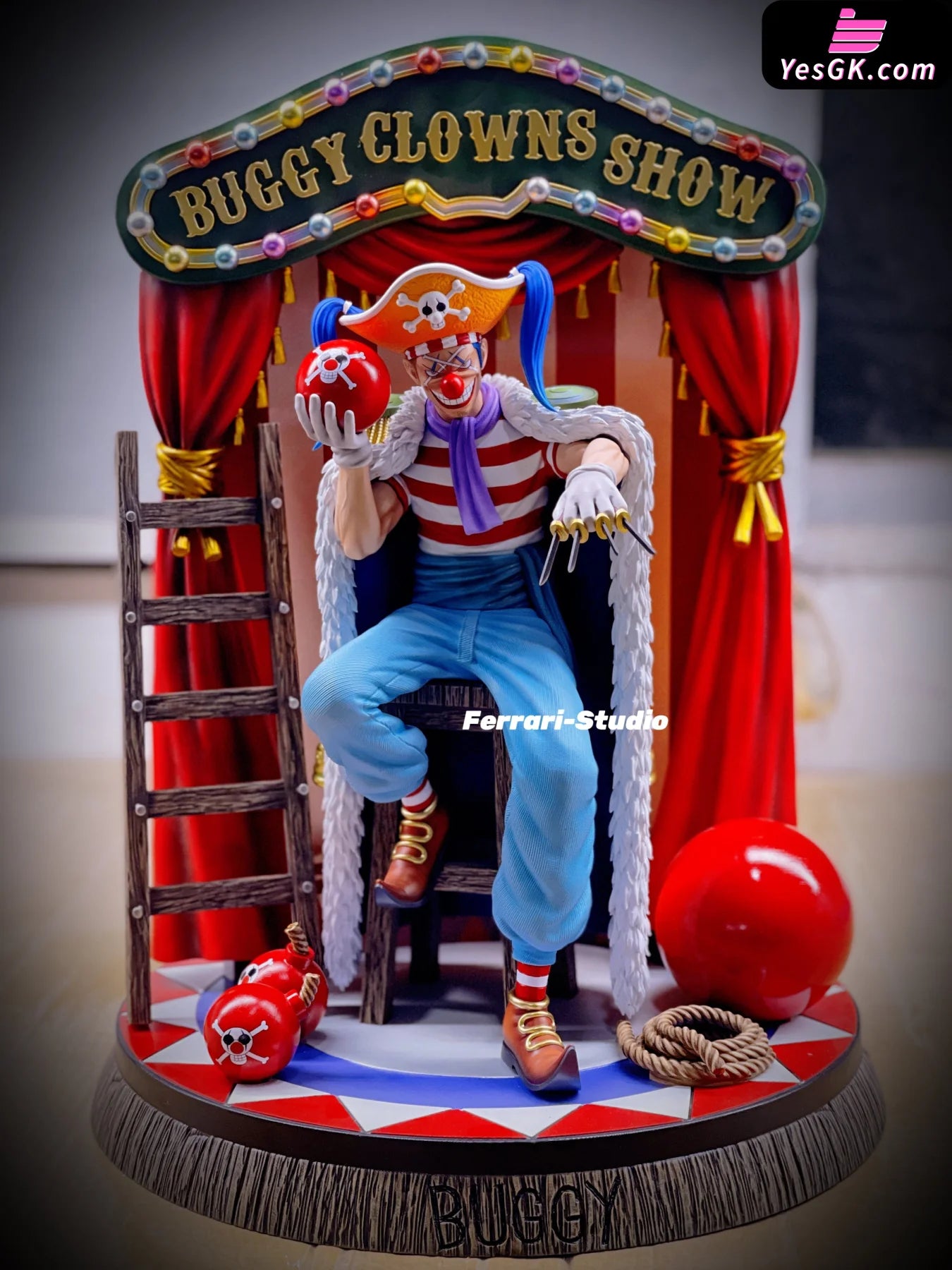 One Piece Clown Buggy Resin Statue - Ferrari Studio [Pre-Order] – YesGK