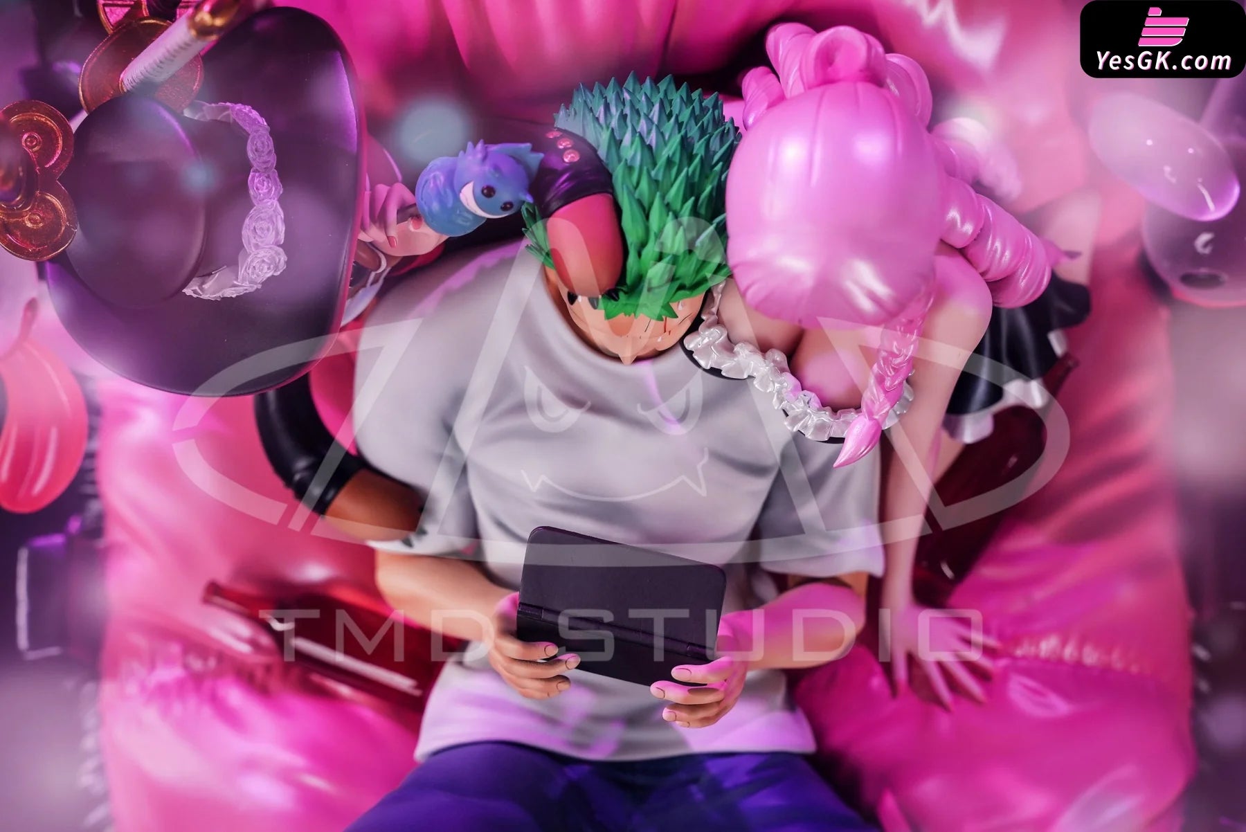M Toy's my dream Studioゾロ　ペローナ One Piece CP Series #1 Roronoa Zoro & Perona Resin Statue