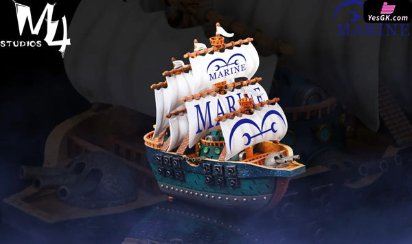 One Piece Crew Ships Series #2 Marine Warship Statue - M4 Studio [In-Stock] - Full Payment - One Piece